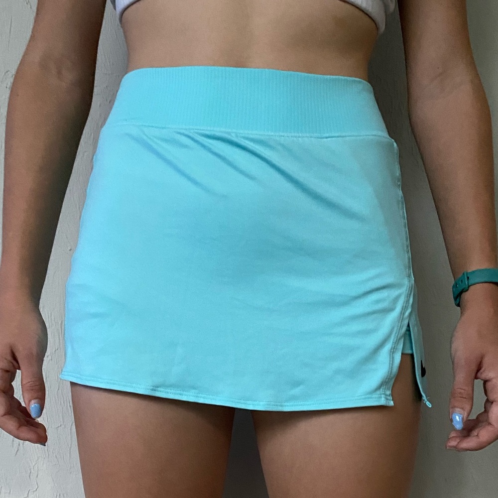 Blue Nike tennis skirt
